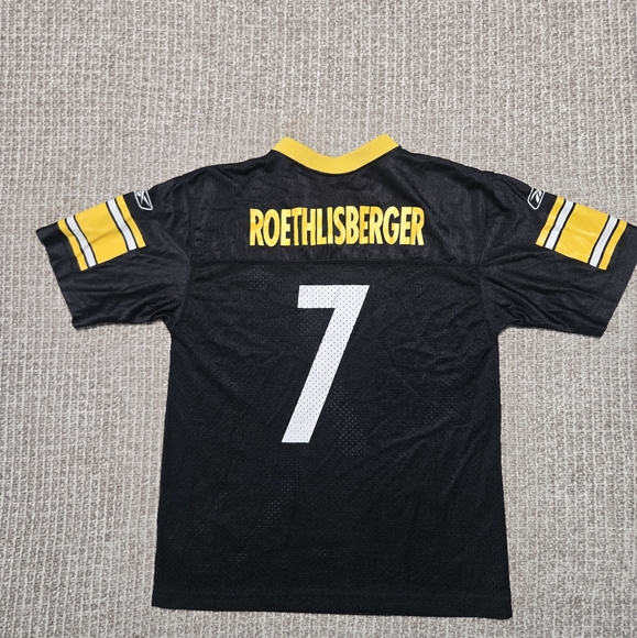 Reebok #7 Steelers Jersey Ben Roethlisberger Size Women's Large - Picture 2 of 6